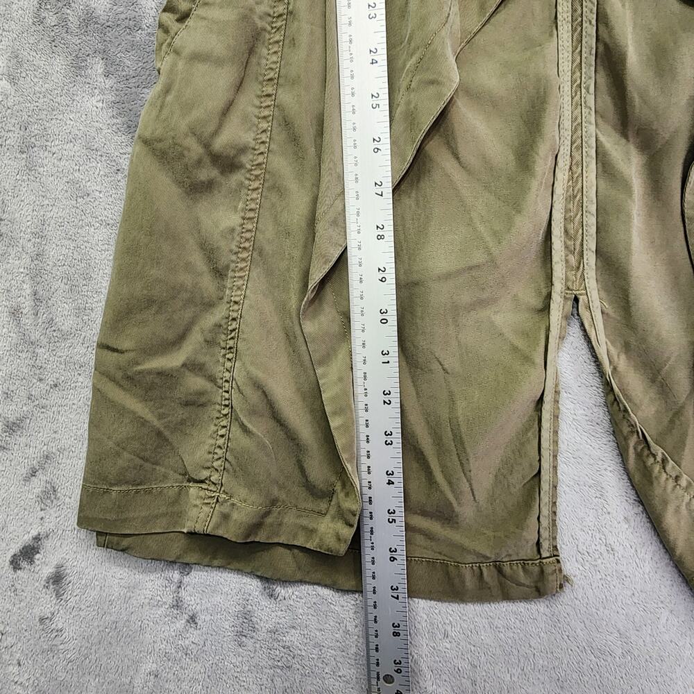For The Republic Jacket Womens M Green Lyocell Tie Waist Drape Front Lightweight - Picture 8 of 9
